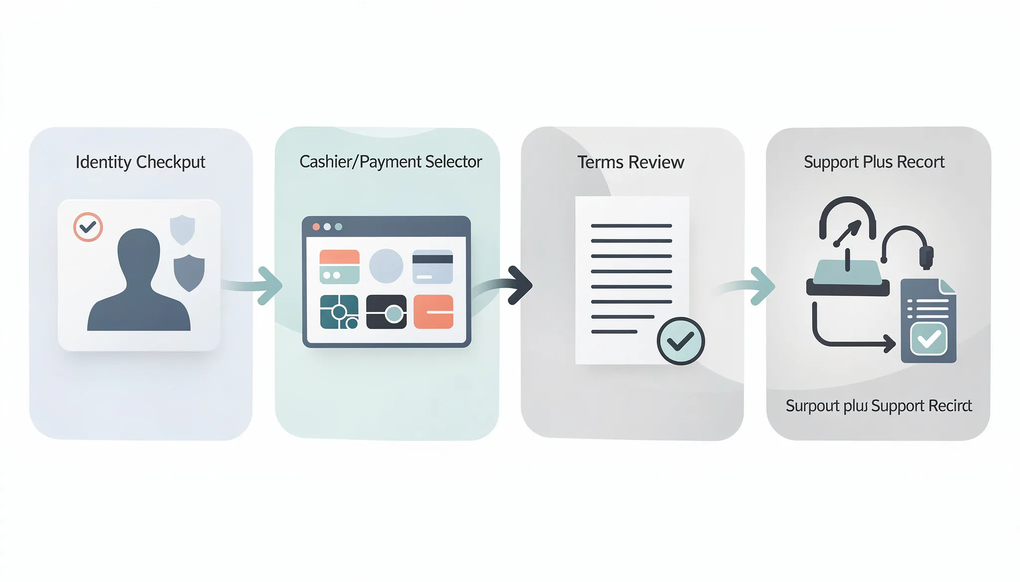 Illustrated withdrawal verification flow from KYC and cashier checks to a cashout request